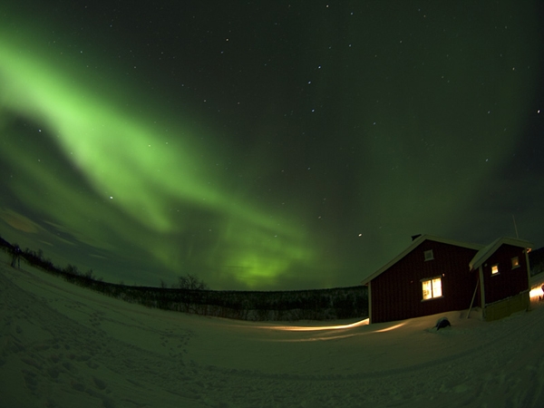 Aurora borealis over Alaska