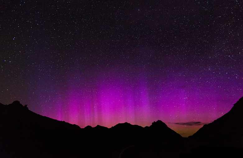 Aurora borealis over Maryland