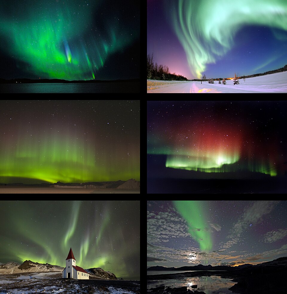 Aurora borealis over Portland, Oregon