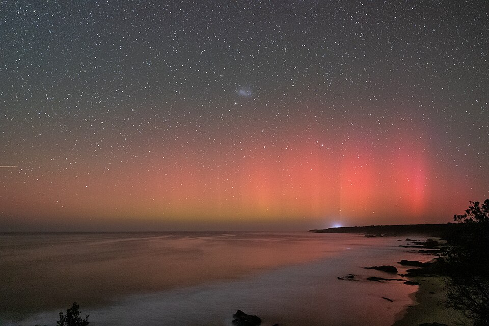 Aurora australis over Bairnsdale