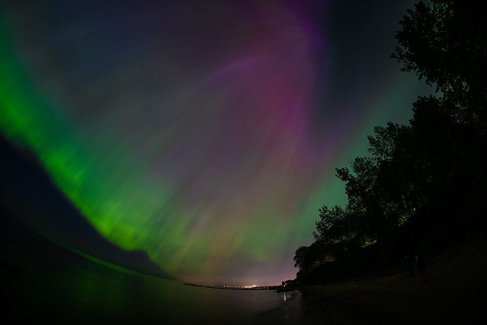 Aurora borealis over Ohio
