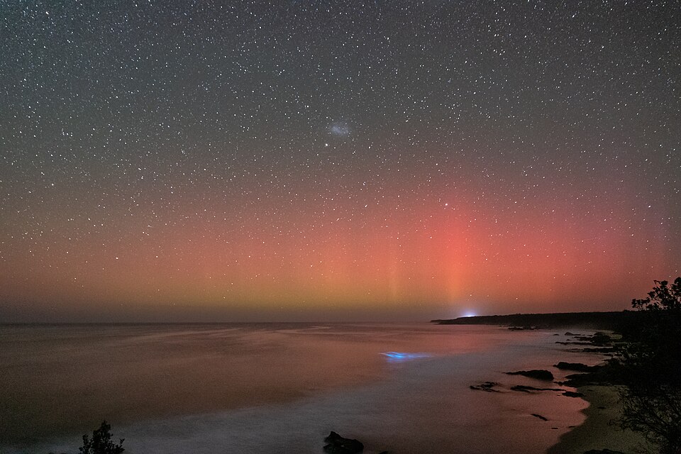 Aurora australis over Bairnsdale