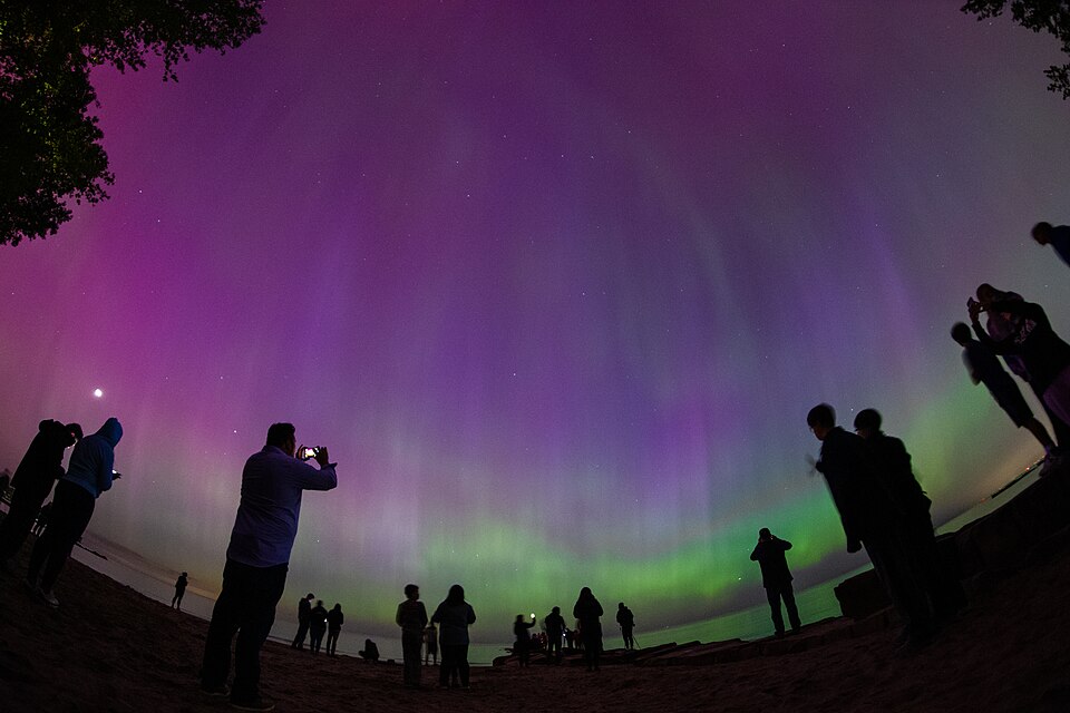 Aurora borealis over Ohio