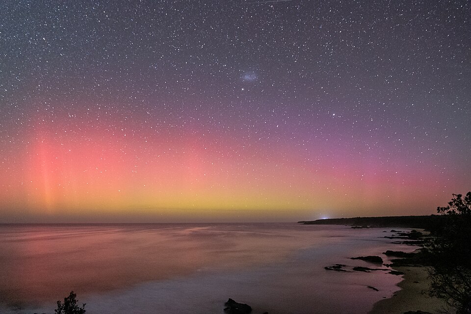 Aurora australis over Bairnsdale