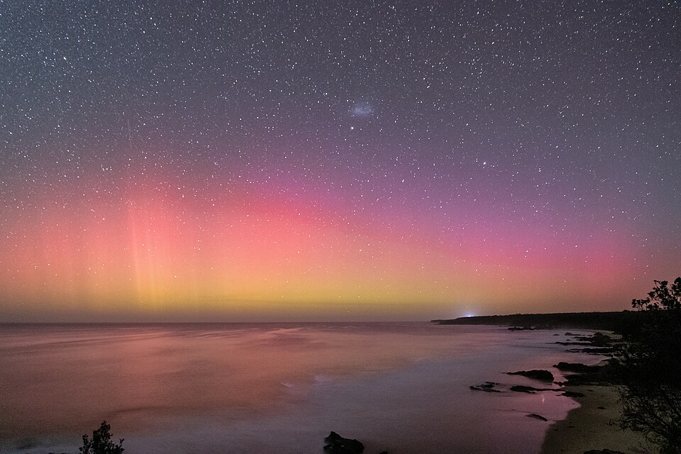 Aurora australis over Bairnsdale