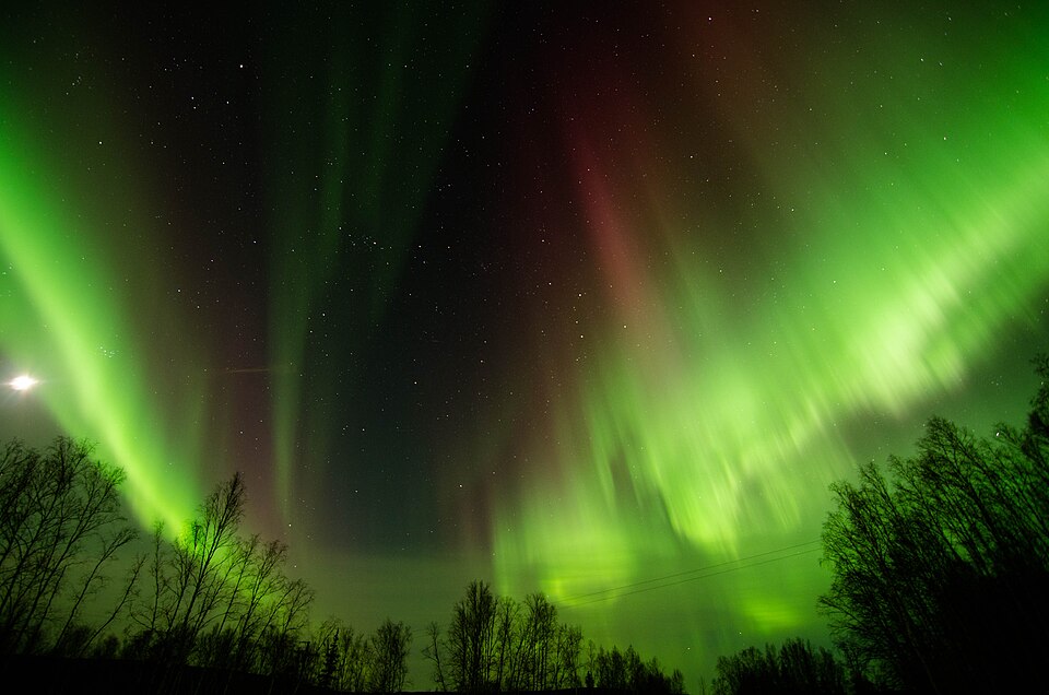Aurora borealis over Alaska