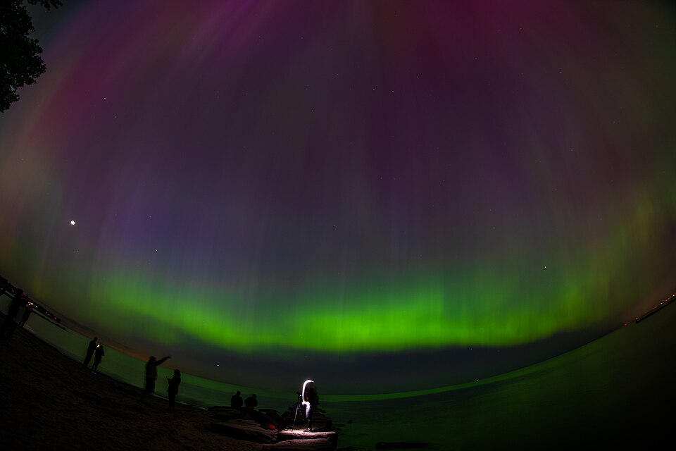 Aurora borealis over Ohio