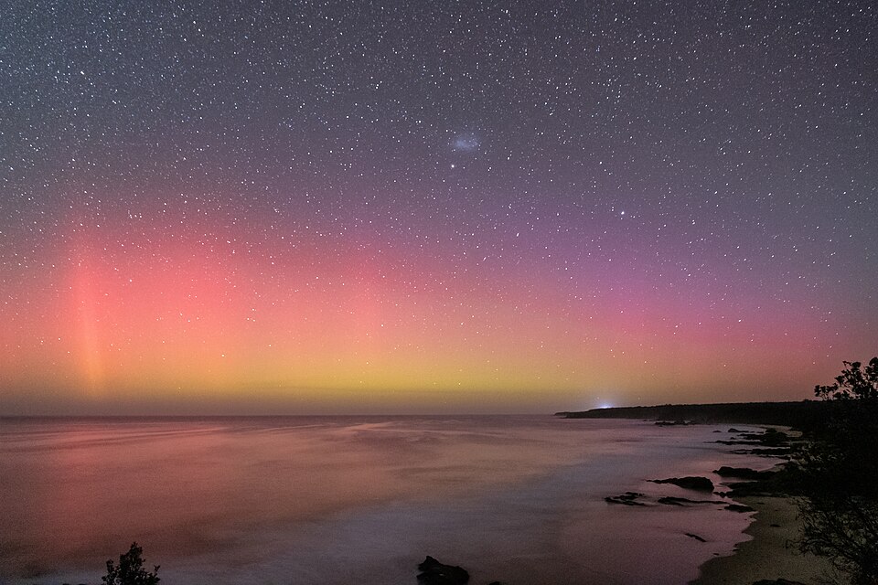 Aurora australis over Bairnsdale