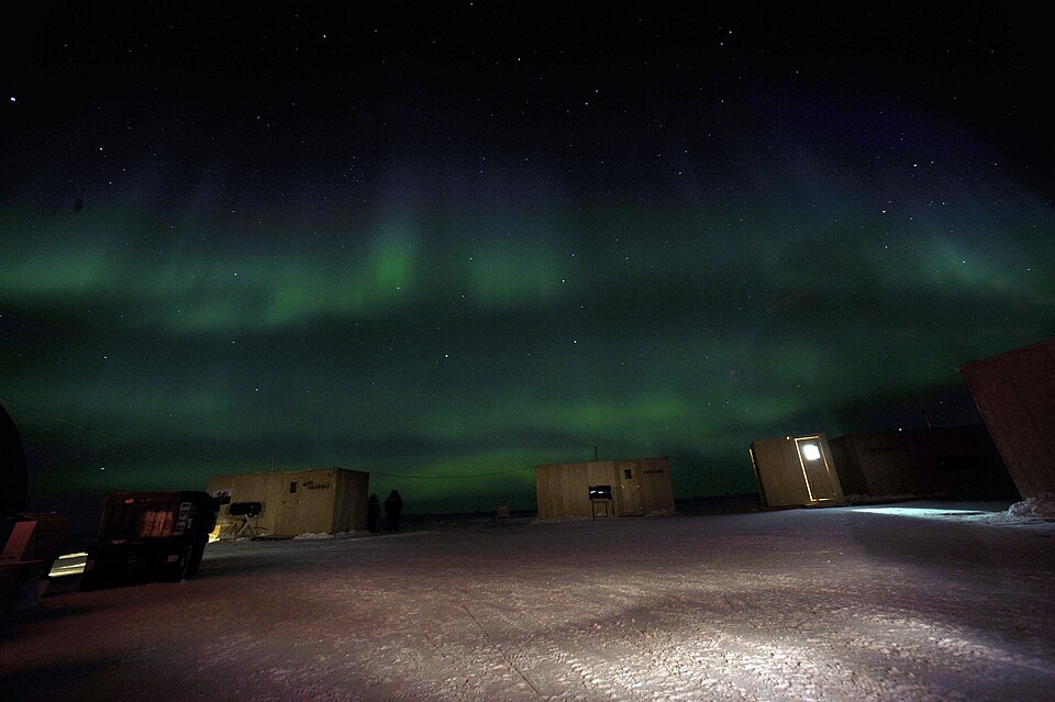 Aurora borealis over Georgia