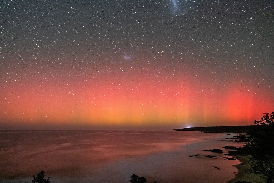 Aurora australis over Bairnsdale