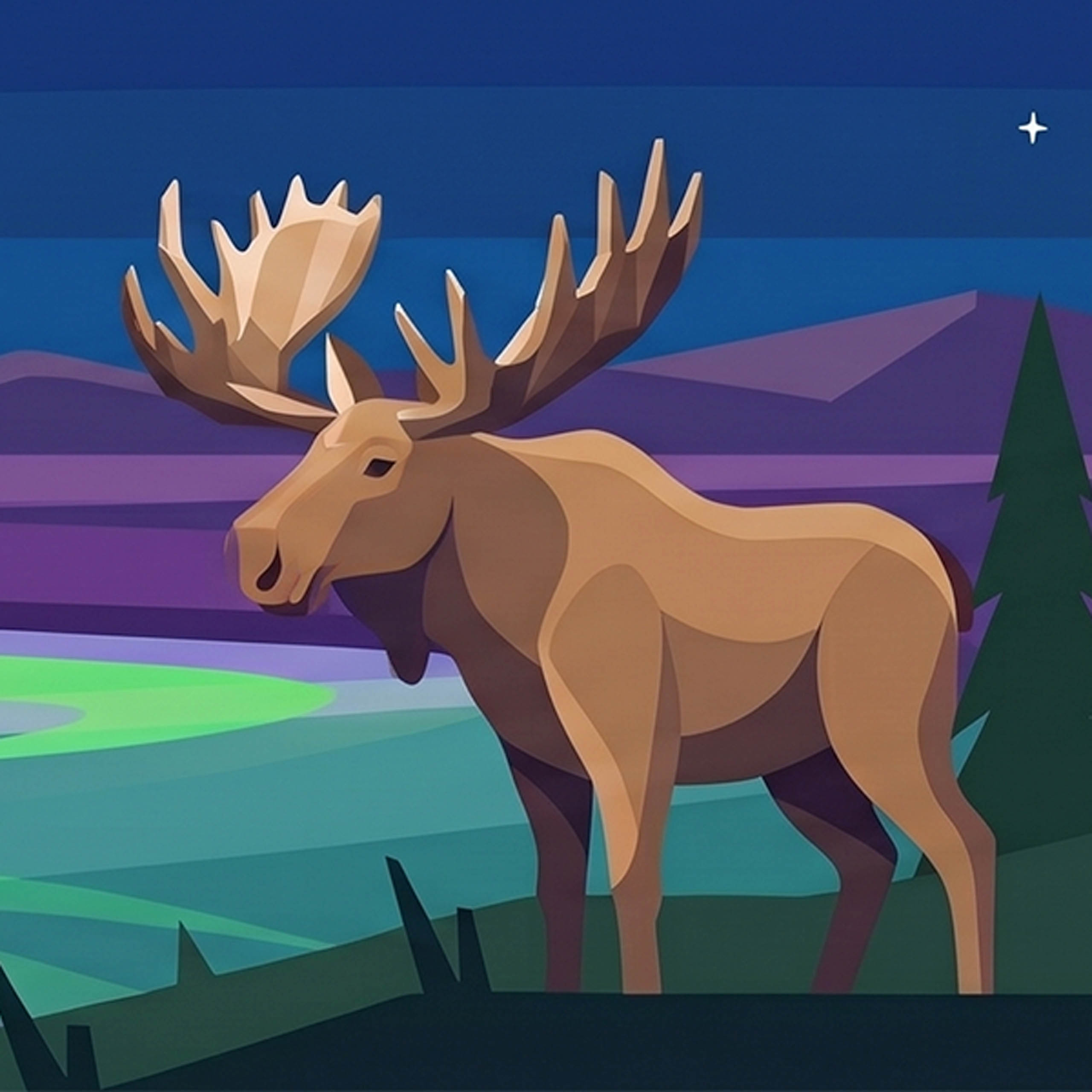Denali the moose